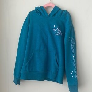 Cat & Jack Teal Hoodie with Cosmic Design
